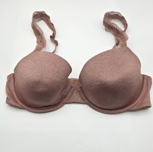 Aerie | Pink Lace Straps Sparkle Bra Size 34D